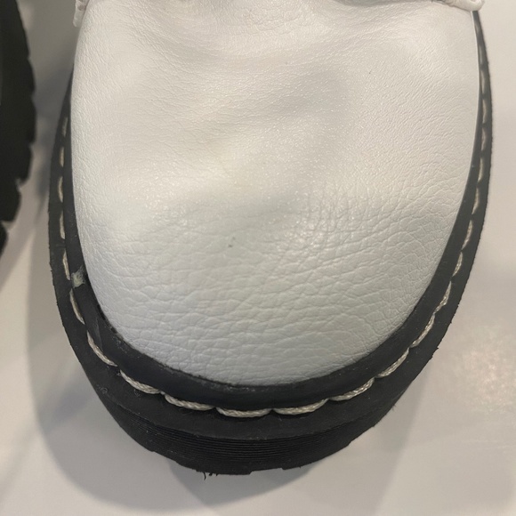 Mix No. 6 Hollin White Combat Boots Lug Soles - Picture 7 of 8